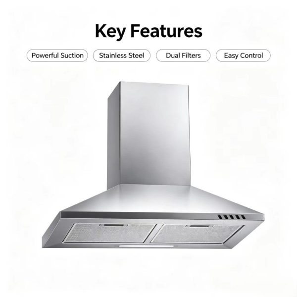 T Shape Stainless Steel Range Hood