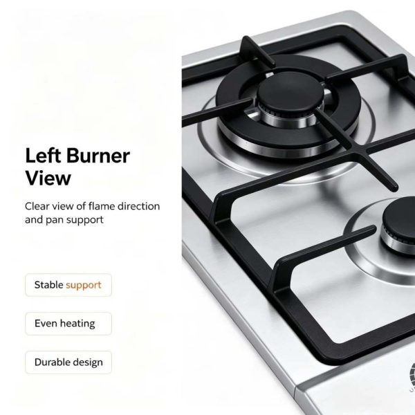 2 Burners Stainless Steel Gas Hob Factory Wholesale OEM Supply