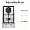 2 Burners Stainless Steel Gas Hob Factory Wholesale OEM Supply