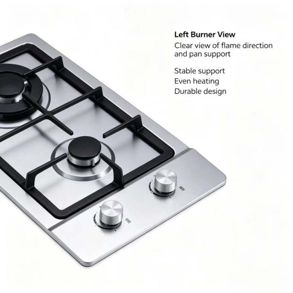 2 Burners Stainless Steel Gas Hob Factory Wholesale OEM Supply