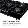 Stable pan support factory gas cooker