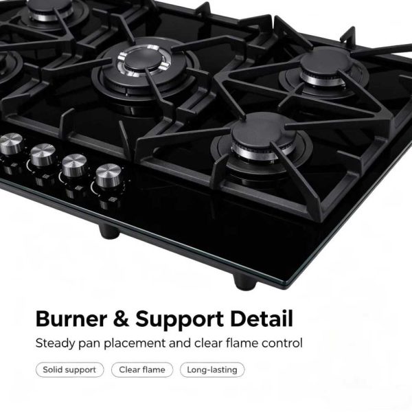 Stable pan support factory gas cooker
