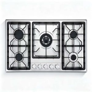  5 Burner Gas Hob Stainless Steel OEM Wholesale