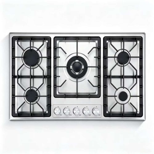 5 Burner Gas Hob Stainless Steel OEM Wholesale