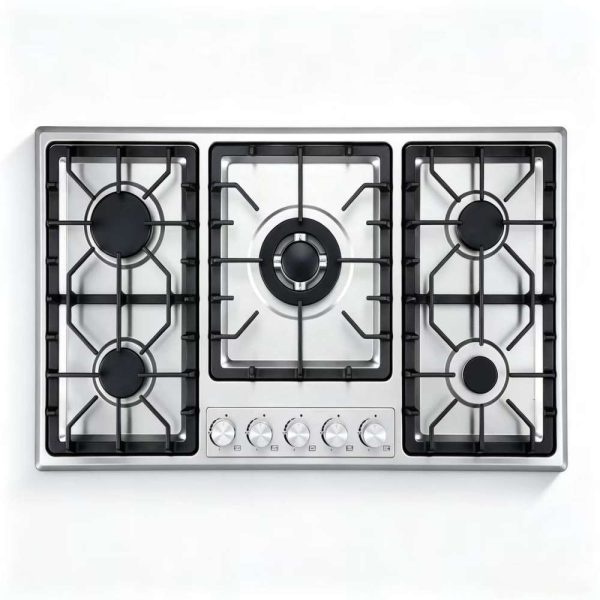  5 Burner Gas Hob Stainless Steel OEM Wholesale