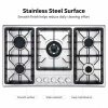  5 Burner Gas Hob Stainless Steel OEM Wholesale