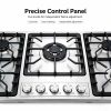  5 Burner Gas Hob Stainless Steel OEM Wholesale