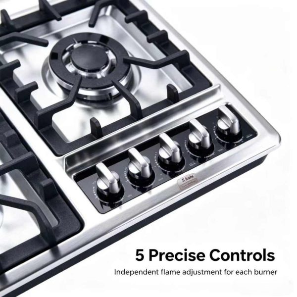 5 Burner Stainless Gas Hob OEM