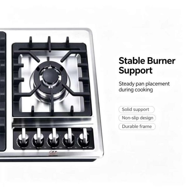 5 Burner Stainless Gas Hob OEM