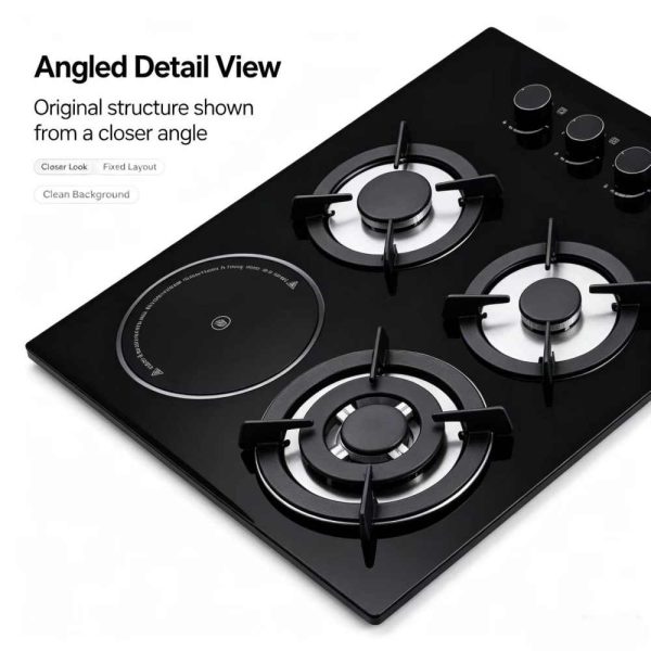 4 Burner Gas Electric Combo Cooktop OEM
