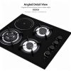 4 Burner Gas Electric Combo Cooktop OEM