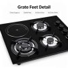 4 Burner Gas Electric Combo Cooktop OEM