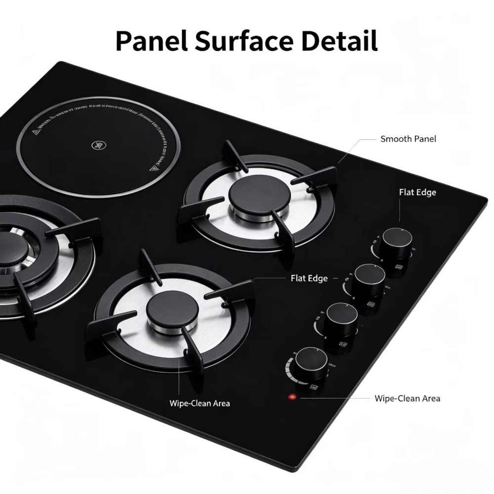 4 Burner Gas Electric Combo Cooktop OEM