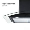 Euro Curved Glass Hood Bulk Supply