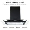Euro Curved Glass Hood Bulk Supply