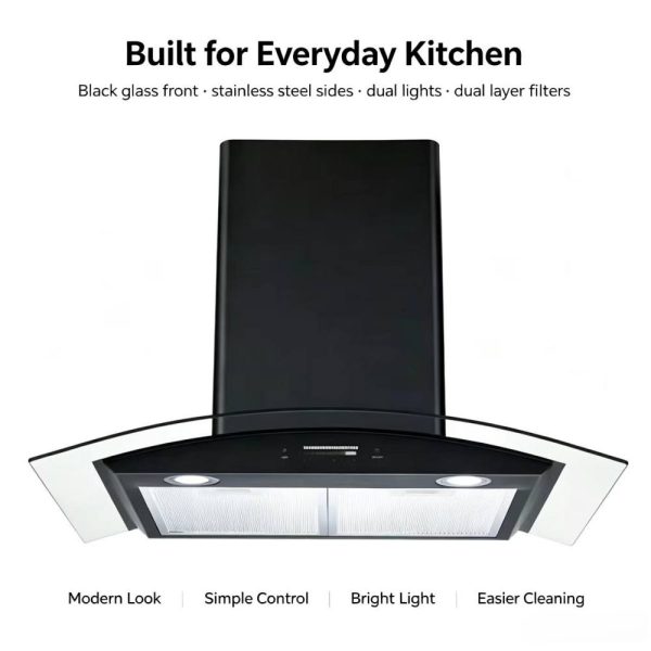 Euro Curved Glass Hood Bulk Supply