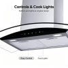 Curved Stainless Top Mount Hood