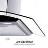 Curved Stainless Top Mount Hood