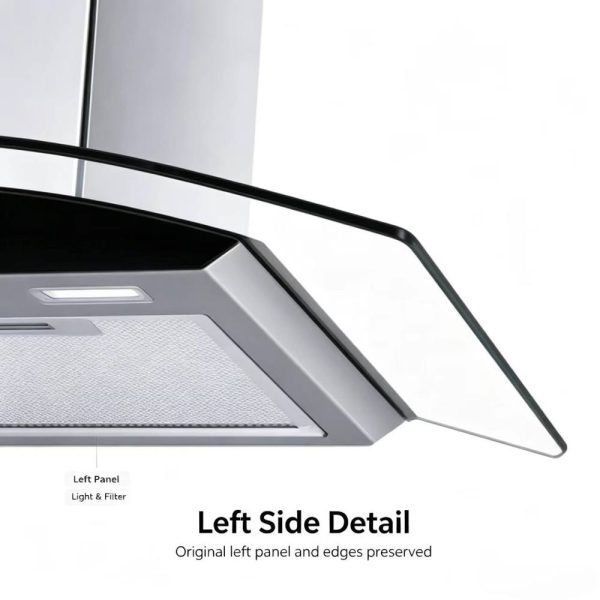 Curved Stainless Top Mount Hood