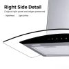 Curved Stainless Top Mount Hood
