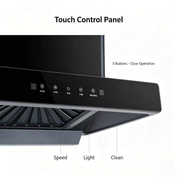  Smart Touch Wall Mount Kitchen Hood 
