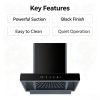  Smart Touch Wall Mount Kitchen Hood 