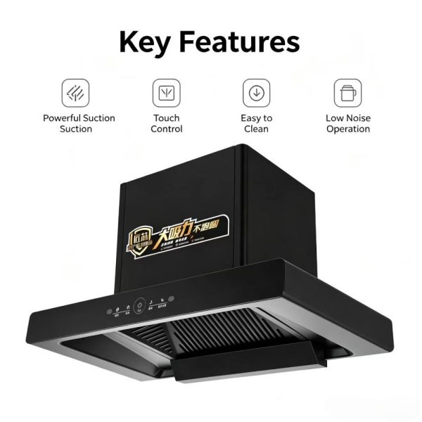 Black Touch Control Wall Mount Hood