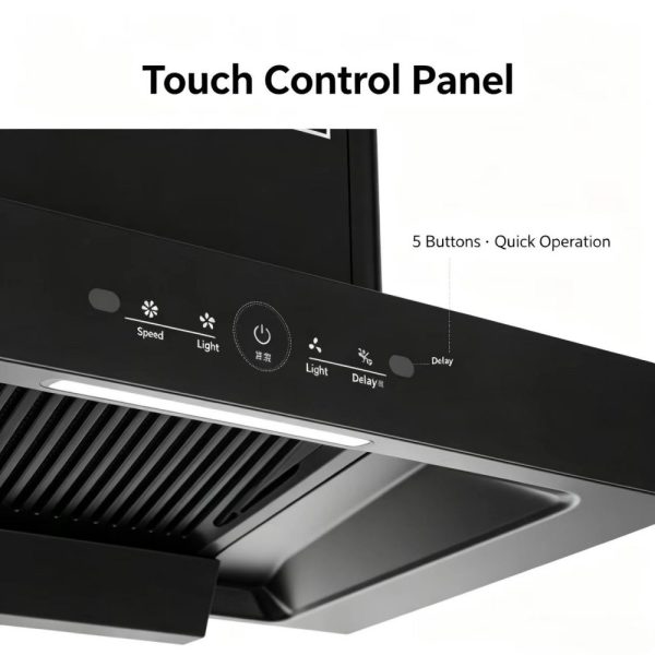 Black Touch Control Wall Mount Hood