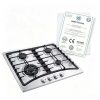 4 burner gas stove stainless steel
