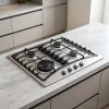 4 burner gas stove stainless steel
