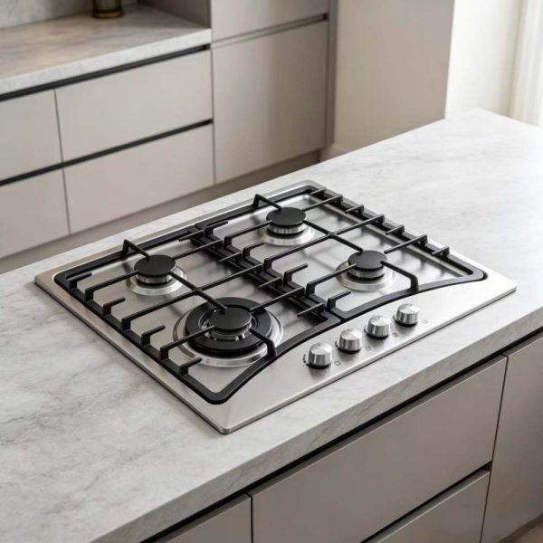 4 burner gas stove stainless steel