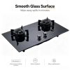 2 burner gas stove tempered glass SABER certified