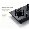 Durable burner support of 2 burner gas stove