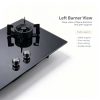 Precise control panel for 2 burner gas stove