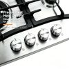 4 burner gas stove stainless steel