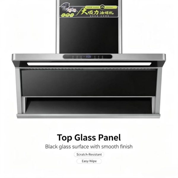  7 shape side suction range hood 