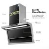  7 shape side suction range hood 