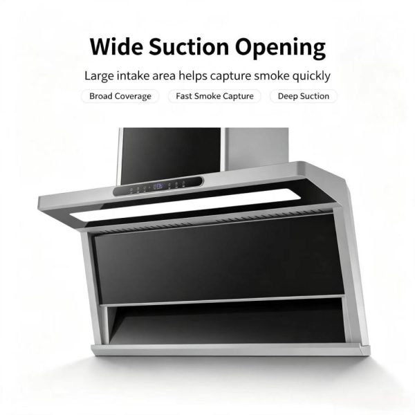  7 shape side suction range hood 