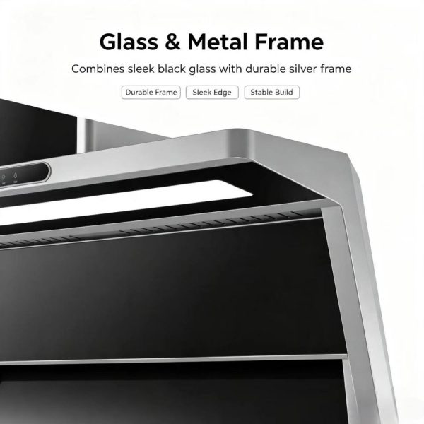  7 shape side suction range hood 
