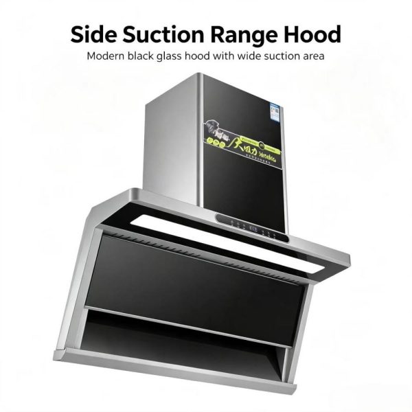  7 shape side suction range hood 