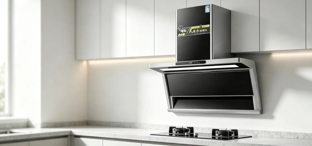 OEM side suction cooker hood and built‑in gas hob set wholesale 